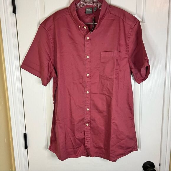 NWT ASOS Button‎ Down Short Sleeve Top XL Loose Fit - Picture 1 of 6